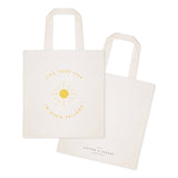 Live Life in Warm Yellows Cotton Canvas Tote Bag - The Cotton and Canvas Co.