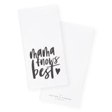 Mama Knows Best Kitchen Tea Towel - The Cotton and Canvas Co.