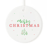 Classic Merry Christmas Ornament - The Cotton and Canvas Co.