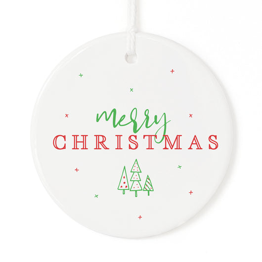 Classic Merry Christmas Ornament - The Cotton and Canvas Co.