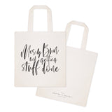 Messy Bun and Getting Stuff Done Cotton Canvas Tote Bag - The Cotton and Canvas Co.