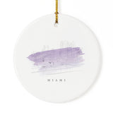 Miami Christmas Ornament - The Cotton and Canvas Co.