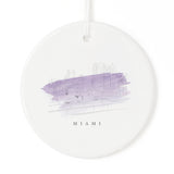 Miami Christmas Ornament - The Cotton and Canvas Co.