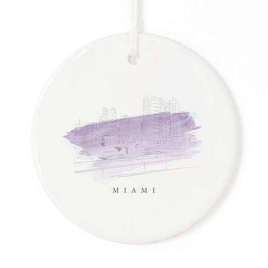 Miami Christmas Ornament - The Cotton and Canvas Co.