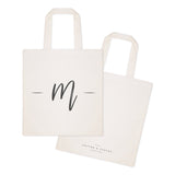 Personalized Handwritten Monogram Cotton Canvas Tote Bag - The Cotton and Canvas Co.