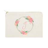 Personalized Monogram Floral Cosmetic Bag and Travel Make Up Pouch - The Cotton and Canvas Co.