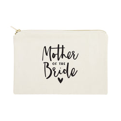 Mother of the Bride Cotton Canvas Cosmetic Bag - The Cotton and Canvas Co.
