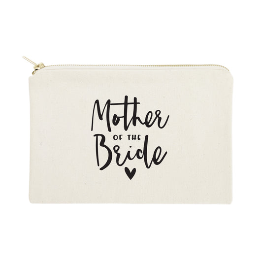 Mother of the Bride Cotton Canvas Cosmetic Bag - The Cotton and Canvas Co.