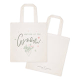 Floral Mother of the Groom Wedding Cotton Canvas Tote Bag - The Cotton and Canvas Co.