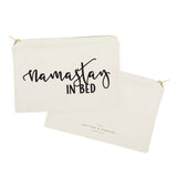 Namastay in Bed Cotton Canvas Cosmetic Bag - The Cotton and Canvas Co.