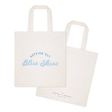 Nothing but Blue Skies Cotton Canvas Tote Bag - The Cotton and Canvas Co.