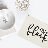 On Fleek Cotton Canvas Cosmetic Bag - The Cotton and Canvas Co.