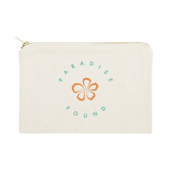 Paradise Found Cotton Canvas Cosmetic Bag - The Cotton and Canvas Co.