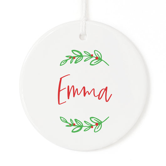 Classic Personalized Name Christmas Ornament - The Cotton and Canvas Co.