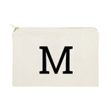 Personalized Single Modern Monogram Cosmetic Bag and Travel Make Up Pouch - The Cotton and Canvas Co.