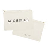 Personalized Modern Name Cosmetic Bag and Travel Make Up Pouch - The Cotton and Canvas Co.