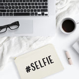 #SELFIE Cotton Canvas Cosmetic Bag - The Cotton and Canvas Co.