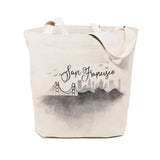 San Francisco Cityscape Cotton Canvas Tote Bag - The Cotton and Canvas Co.