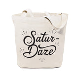 Saturdaze Weekend Cotton Canvas Tote Bag - The Cotton and Canvas Co.