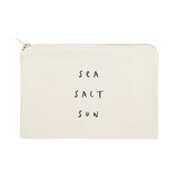Sea Salt Sun Cotton Canvas Cosmetic Bag - The Cotton and Canvas Co.