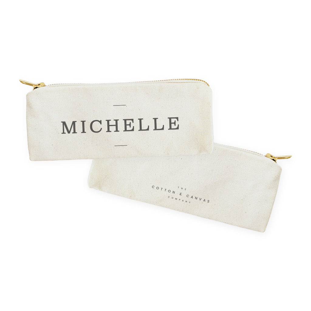 Personalized Modern Name Pencil Case and Travel Pouch – The Cotton & Canvas  Co.