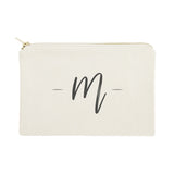 Personalized Handwritten Monogram Cosmetic Bag and Travel Make Up Pouch - The Cotton and Canvas Co.