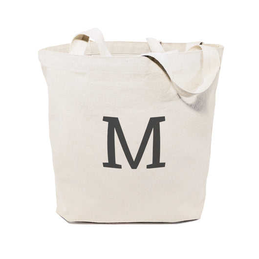 Personalized Modern Monogram Cotton Canvas Tote Bag - The Cotton and Canvas Co.