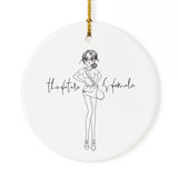 The Future is Female Christmas Ornament - The Cotton and Canvas Co.