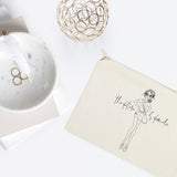 The Future is Female Cotton Canvas Cosmetic Bag - The Cotton and Canvas Co.