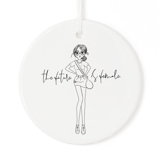 The Future is Female Christmas Ornament - The Cotton and Canvas Co.