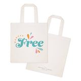Wander Free Cotton Canvas Tote Bag - The Cotton and Canvas Co.