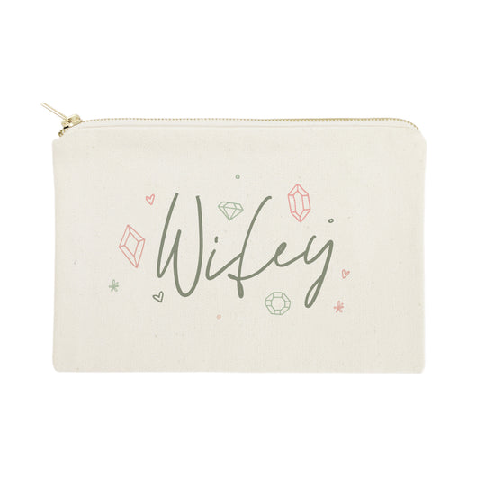 Gemstone Cotton Canvas Cosmetic Bag - The Cotton and Canvas Co.