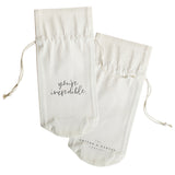 You're Incredible Cotton Canvas Wine Bag - The Cotton and Canvas Co.