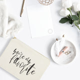 You're My Favorite Cotton Canvas Cosmetic Bag - The Cotton and Canvas Co.
