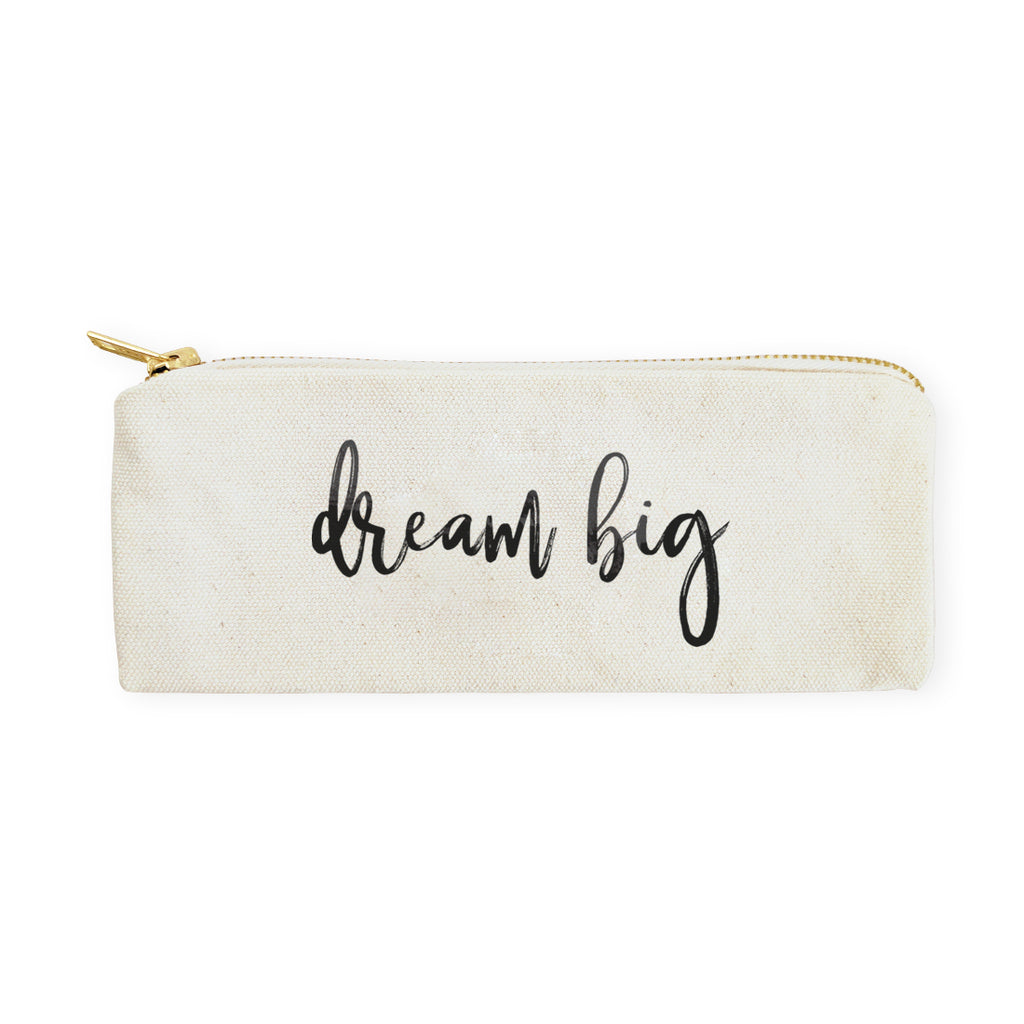 Dream Big Cotton Canvas Pencil Case and Travel Pouch – The Cotton & Canvas  Co.