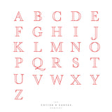 Personalized Monogram with Vine Christmas Ornament - The Cotton and Canvas Co.