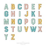 Candy Pop Personalized Monogram Coffee Mug - The Cotton and Canvas Co.