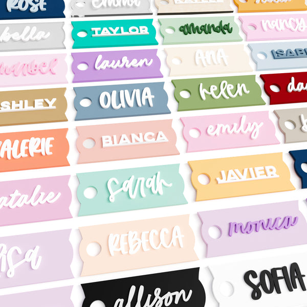 The Cotton & Canvas Co. Personalized Custom Name Stanley Name Plate