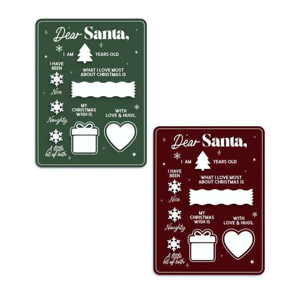 The Cotton & Canvas Co. Dear Santa Dry Erase Board