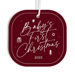 Baby's First Christmas Acrylic Ornament