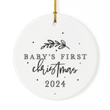 Baby's First Christmas with Year Christmas Ornament