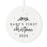 Baby's First Christmas with Year Christmas Ornament