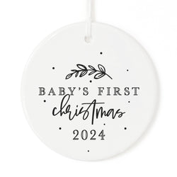 Baby's First Christmas with Year Christmas Ornament