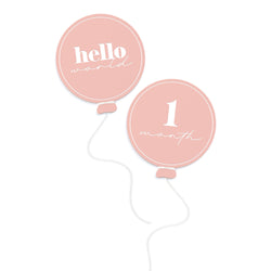 Balloon Birth Milestone Card