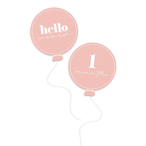 The Cotton and Canvas Co. Balloon Birth Milestone Card