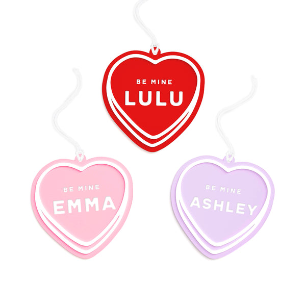 The Cotton & Canvas Co. Personalized Name Be Mine Valentine's Day Tag