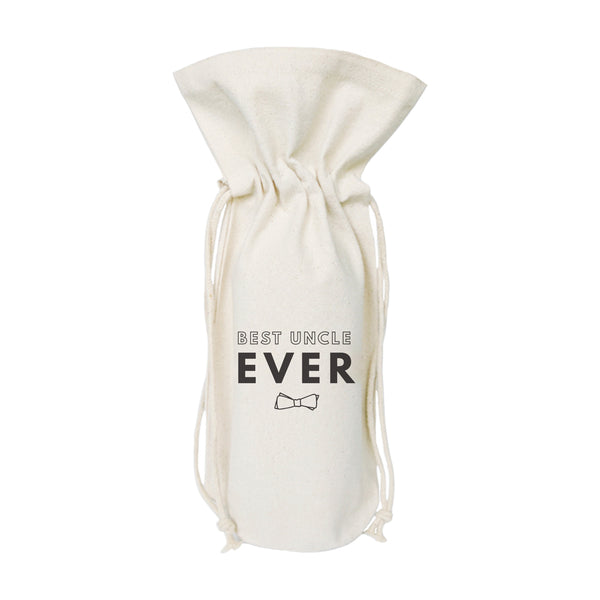 The Cotton and Canvas Co. Best Uncle Ever Cotton Canvas Wine Bag