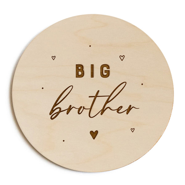 The Cotton and Canvas Co. Big Brother Pregnancy Announcement Sign