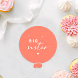 Big Sister Pregnancy Balloon Announcement Sign