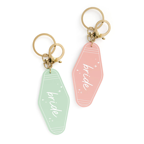 The Cotton & Canvas Co. Bride Retro Motel Keychain